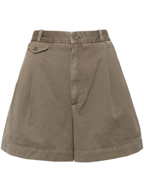 Becker pleat-detailing shorts