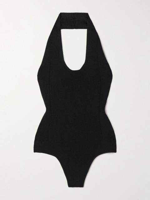Toto stretch-knit halterneck bodysuit Black