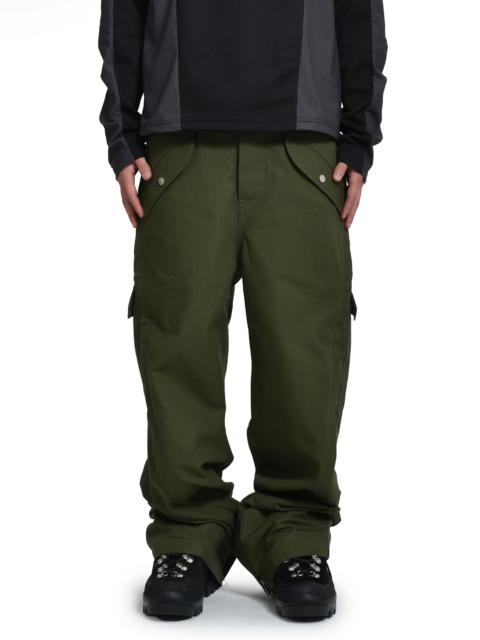 3-WAY ZIP CARGO TROUSERS / ARMY GRN