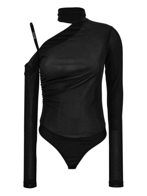 high-neck bodysuit