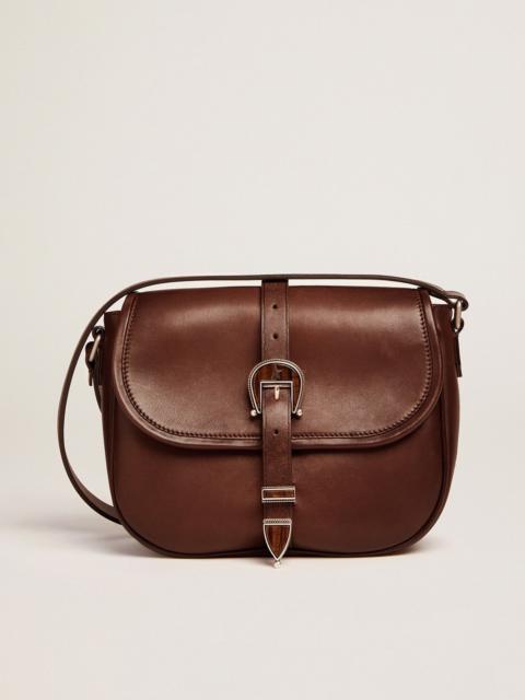 Medium Rodeo Bag in dark tan leather
