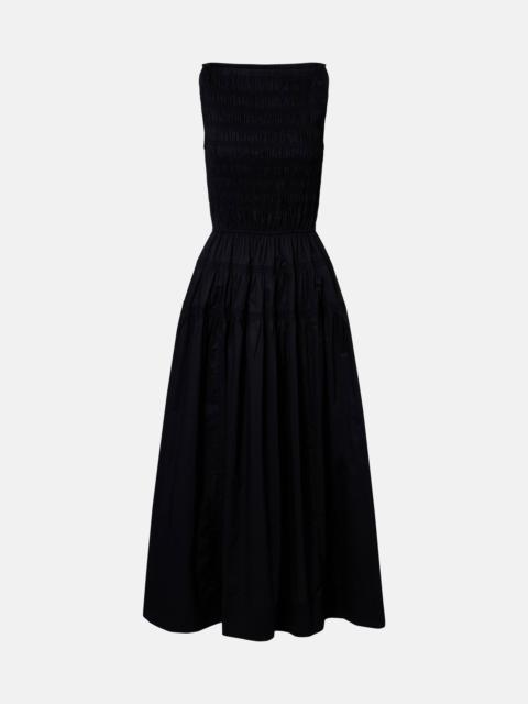 Melie cotton poplin midi dress