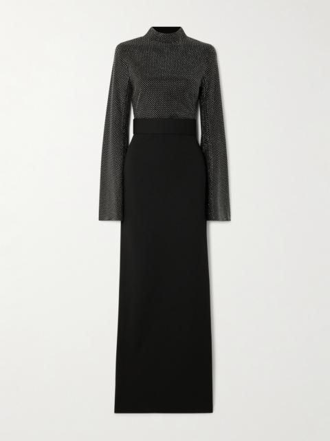 The Lolo Crystal-embellished Crepe Gown