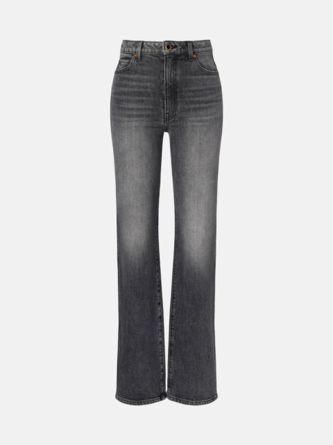 Danielle high-rise straight jeans