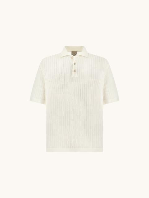 POLO SHIRT IN LINEN AND COTTON URUKAI