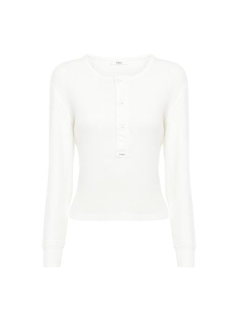 HENLEY SHIRT IN COTTON JERSEY