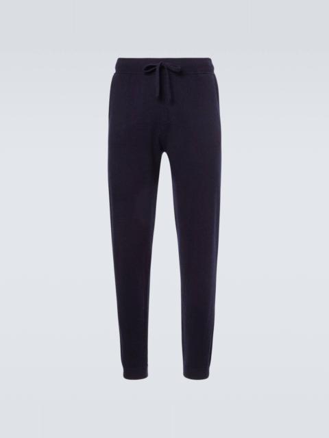 Wool and cashmere sweatpants