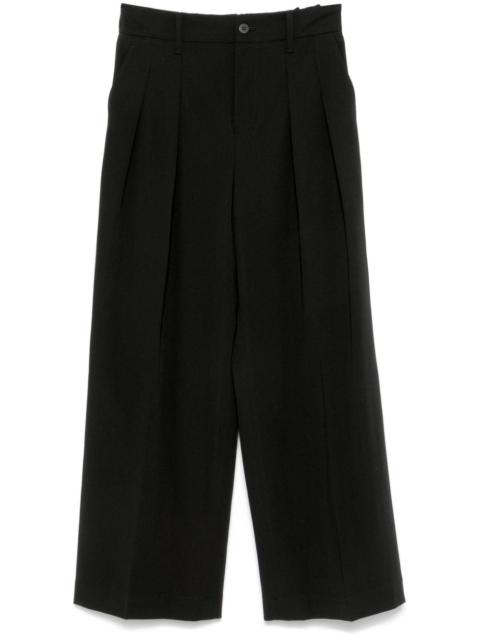 wool gabardine trousers