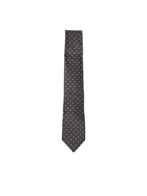 silk polka-dot tie