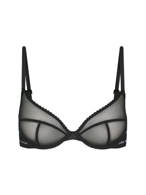SKIMS x Dolce&Gabbana Ultra Fine Mesh Demi Bra Onyx