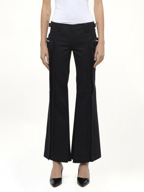 Flared Cargos in Black