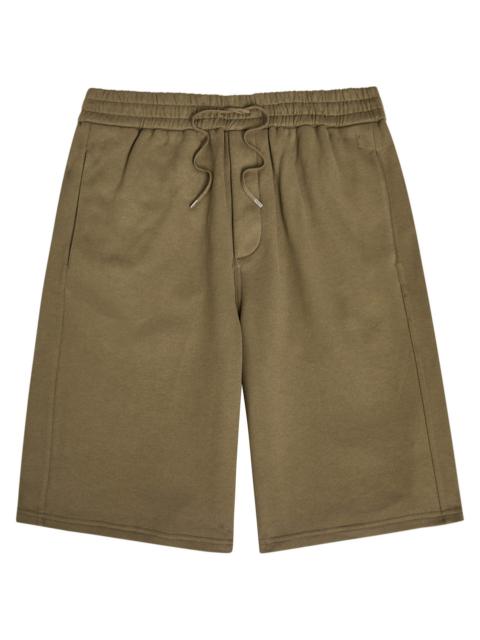 Saint Laurent Logo-embroidered Cotton Shorts