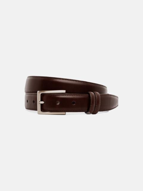 MADE IN USA BURGUNDY NO. 8 SHELL CORDOVAN BELT