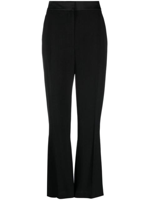 pleat-detailing concealed-fastening tailored trousers