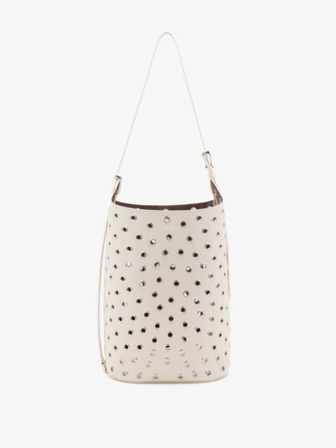 Brant Bucket Bag in Eyelet Covered Smooth Calf