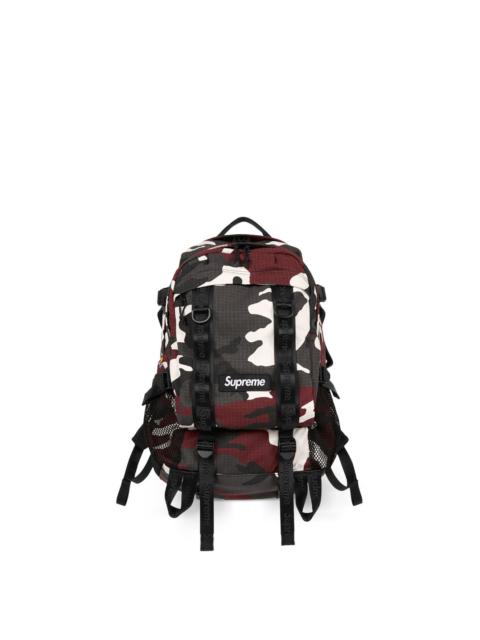 logo-detail all-over pattern backpack