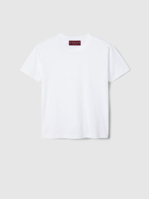 Cotton jersey T-shirt with embroidery