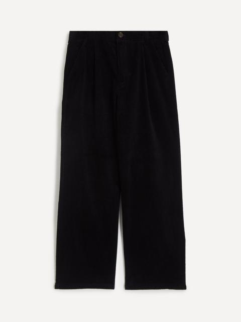 Orsman Midnight Corduroy Wide-Leg Trousers