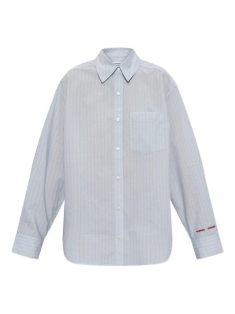 Salova striped-pattern pocket shirt