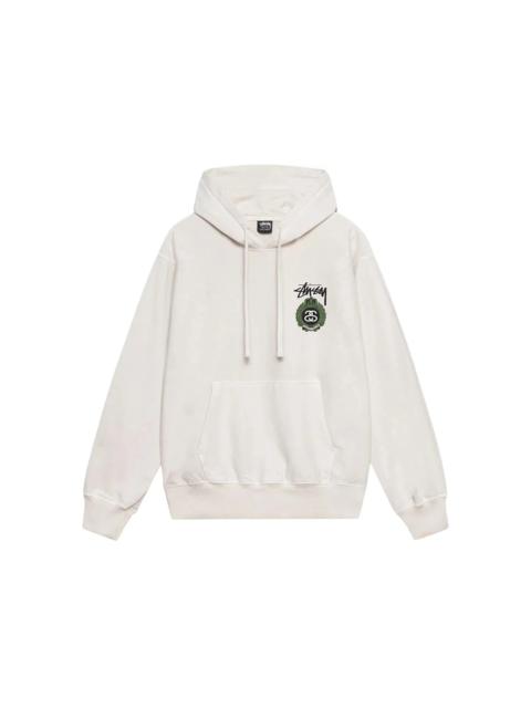 Stussy Crown Wreath Pigment Dyed Hoodie Natural