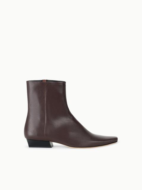 STAUD WALLY FLAT ANKLE BOOT ESPRESSO