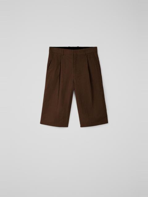 Brown Technical Suit Shorts