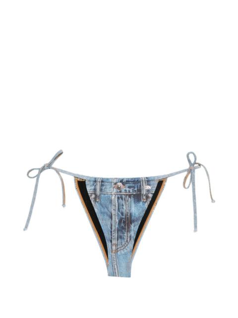 denim tie bikini