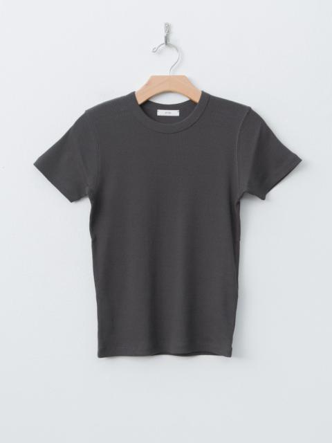 Recycle Suvin Rib Fit T-Shirt - Charcoal Gray