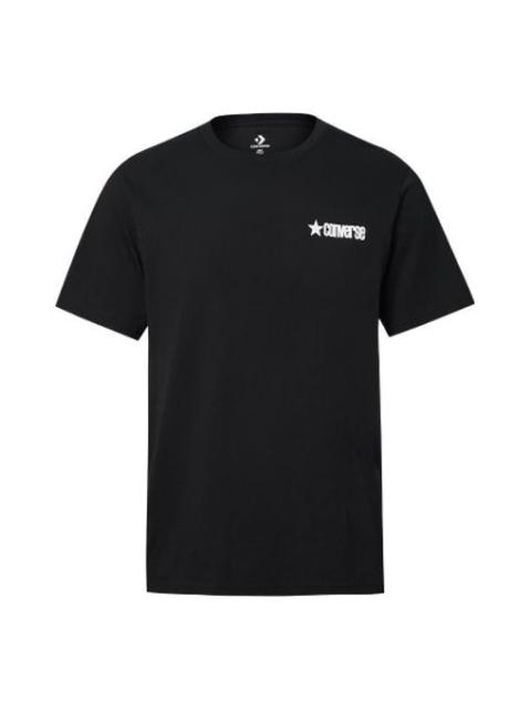 Men's Converse Contrasting Colors Plaid Short Sleeve Black 10020886-001