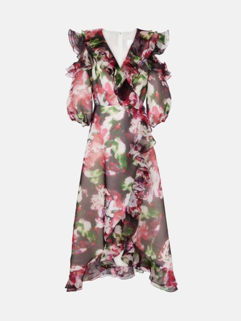 Aria ruffled silk organza maxi dress