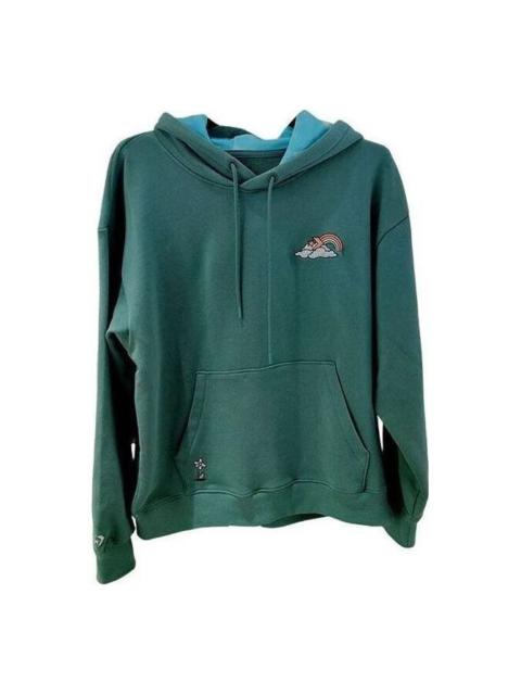 Converse Rainbow Cloud Graphic Pullover Hoodie 'Green' 10025518-A02