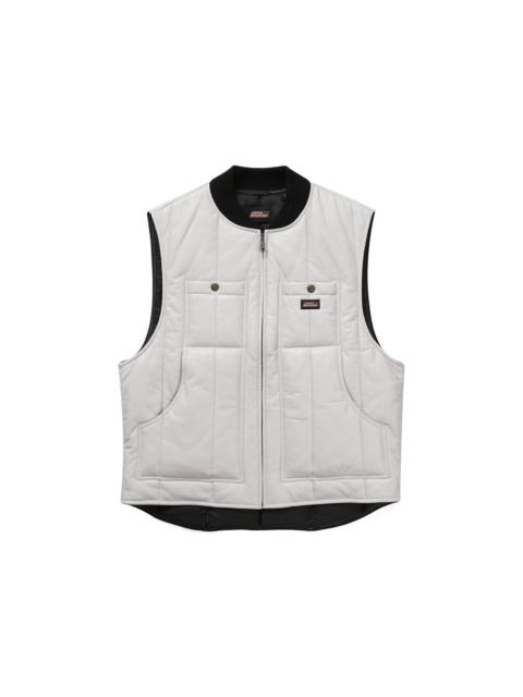 Supreme Dickies Leather Work Vest White