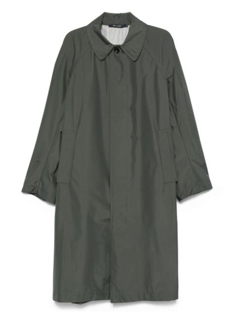 buttoned patch-pocket coat