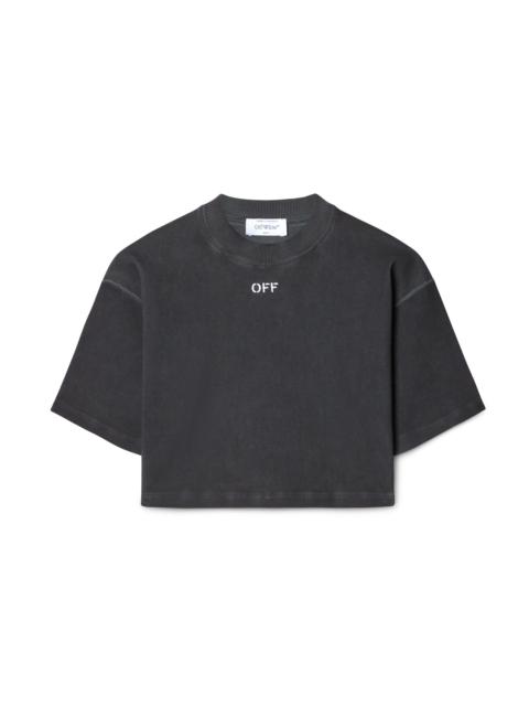 Off Stamp Rib Crop Tee