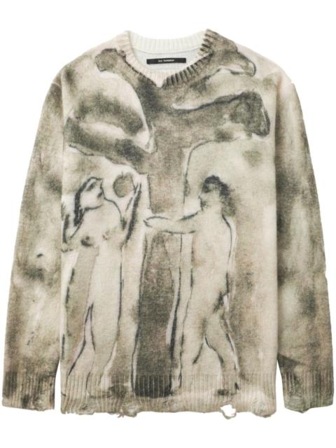 digital-print sweater
