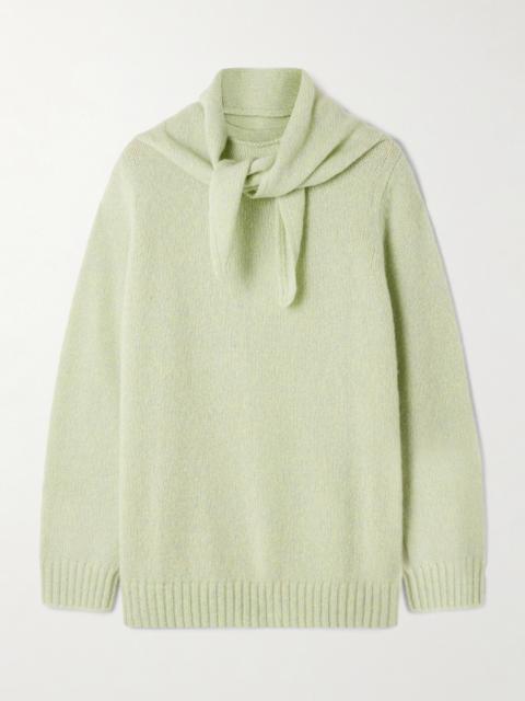 Verona Organic Cashmere And Silk-blend Sweater And Scarf Set