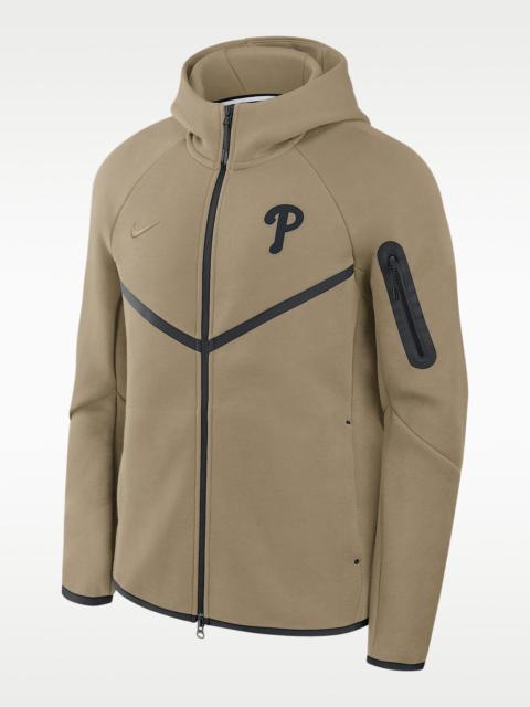Philadelphia Phillies Tech Fleece Windrunner Men's Nike MLB Full-Zip Hooded Jacket