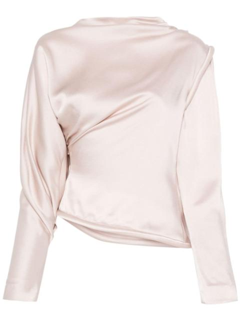 crepe satin blouse