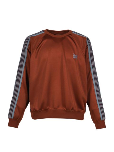 TRACK CREW NECK SHIRT - POLY SMOOTH / RUST