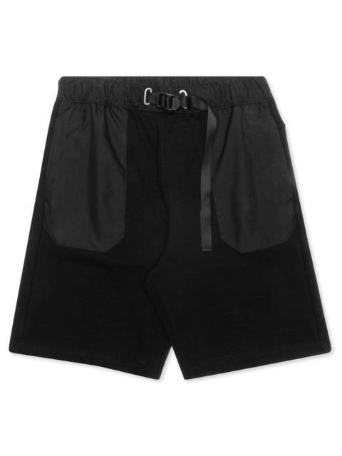 JOHN ELLIOTT WATERPROOF TERRY MOUNTAIN SHORTS - BLACK