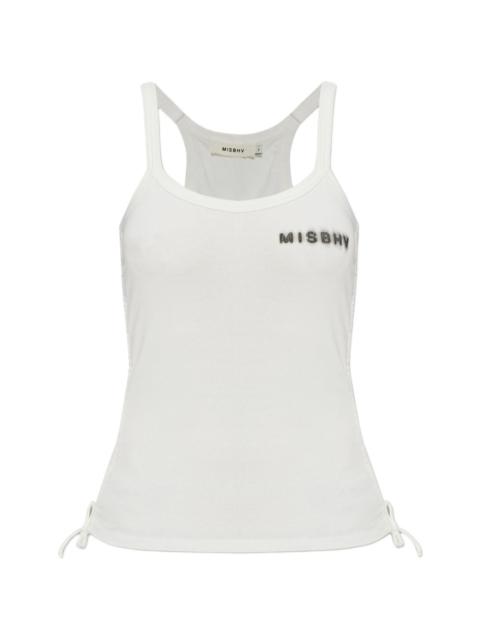 logo-print tank top