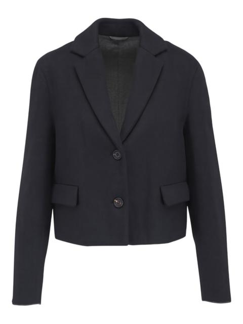 notched-lapel two-button jacket