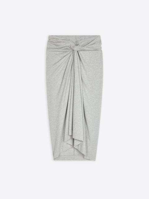 KNOTTED JERSEY SKIRT