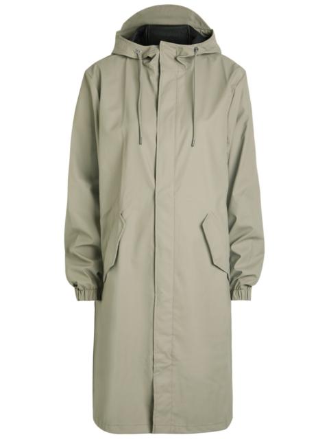 Rains W3 Fishtail Hooded Rubberised Parka