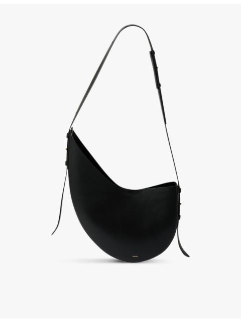 Winona logo-embossed leather shoulder bag