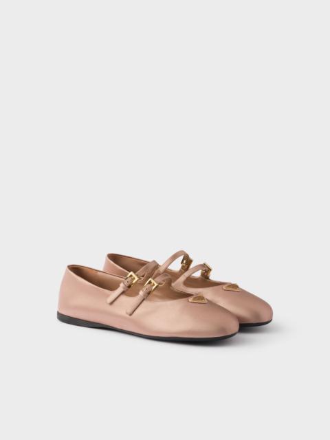 Satin ballerinas