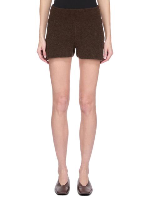 Brown Concordians Alpaca Knit Shorts