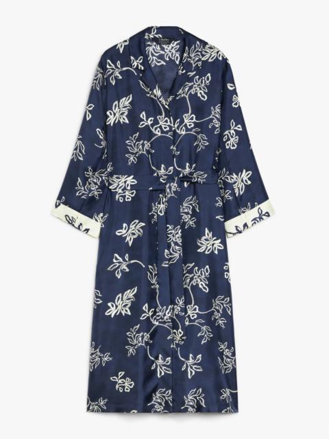 TIMEO Printed silk kaftan dress