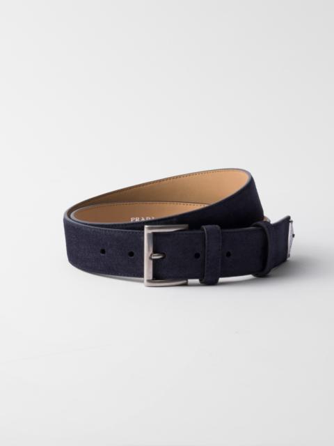 Suede belt