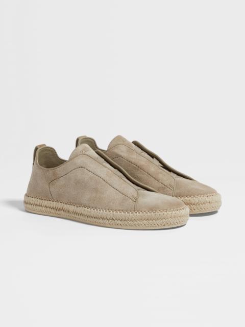 BEIGE SUEDE TRIPLE STITCH™ ESPADRILLES